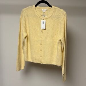 Z supply medina rib cardigan custard